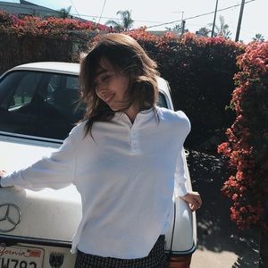 Brandy Melville Fleece Buttoned Top